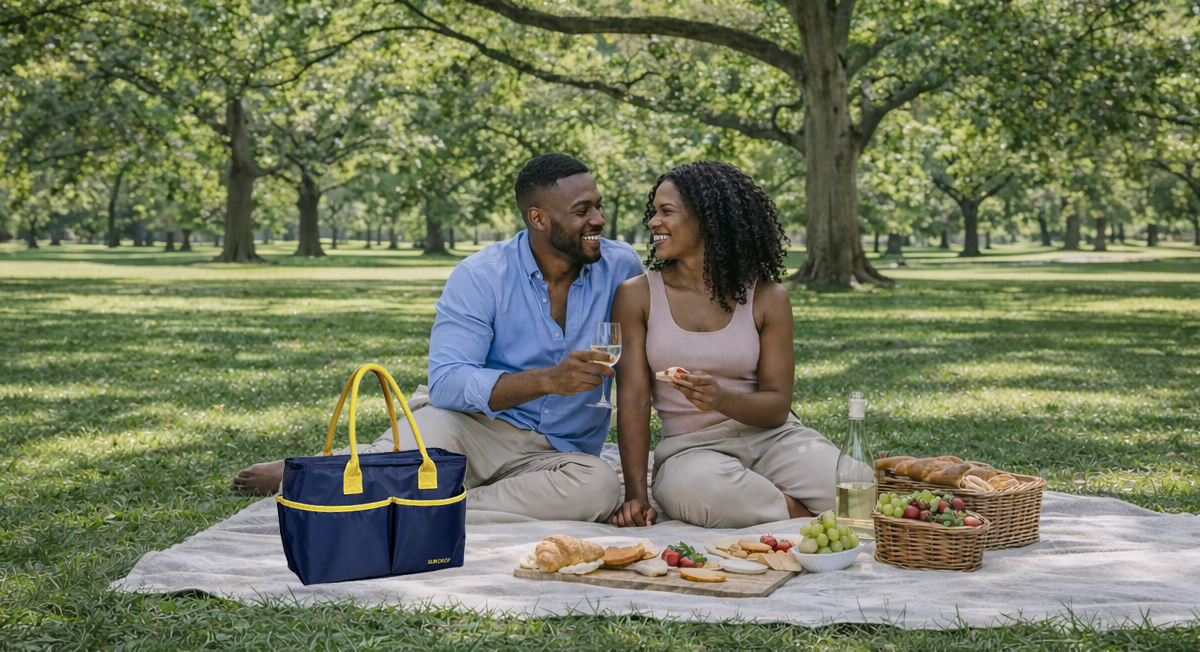 Customer photo with Sun Drop lunch bag
